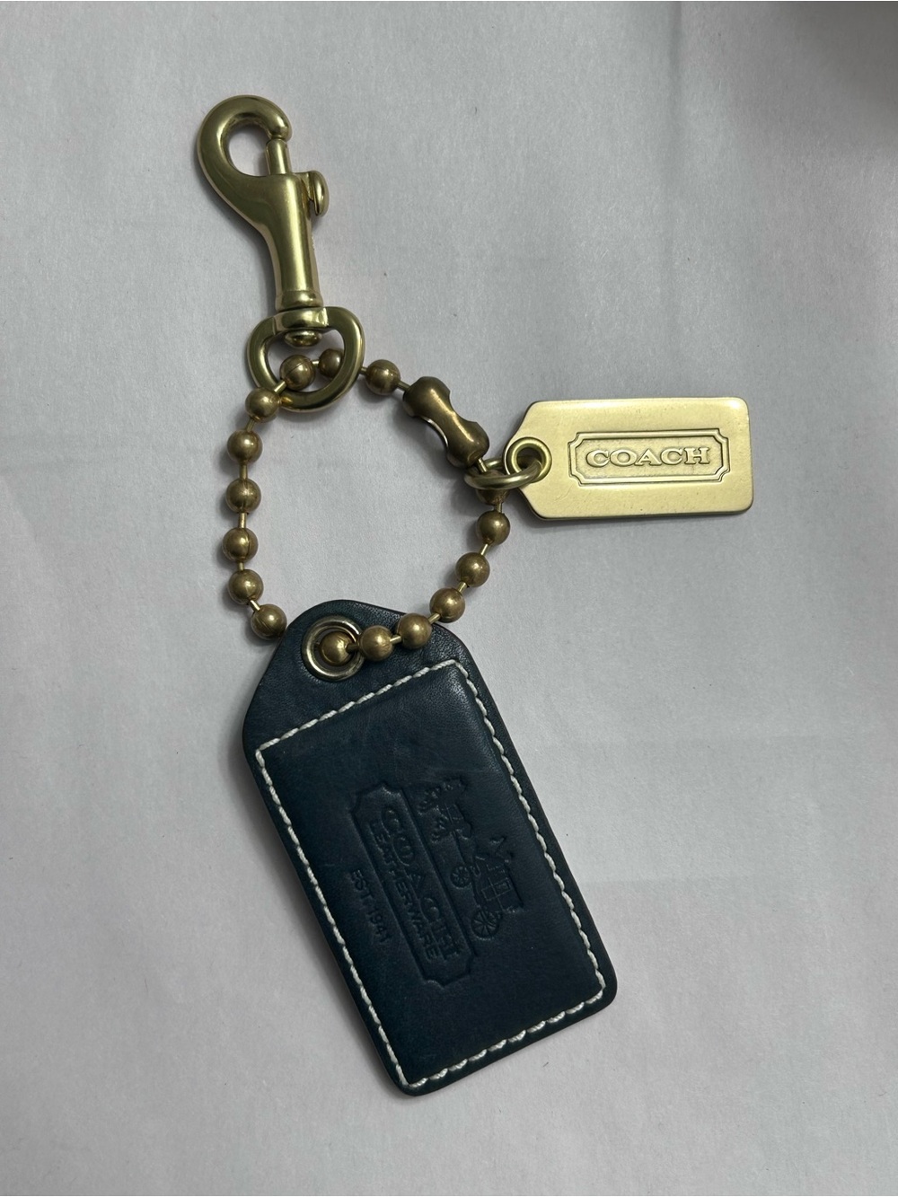 Coach Horse & Carriage Keychain Charm